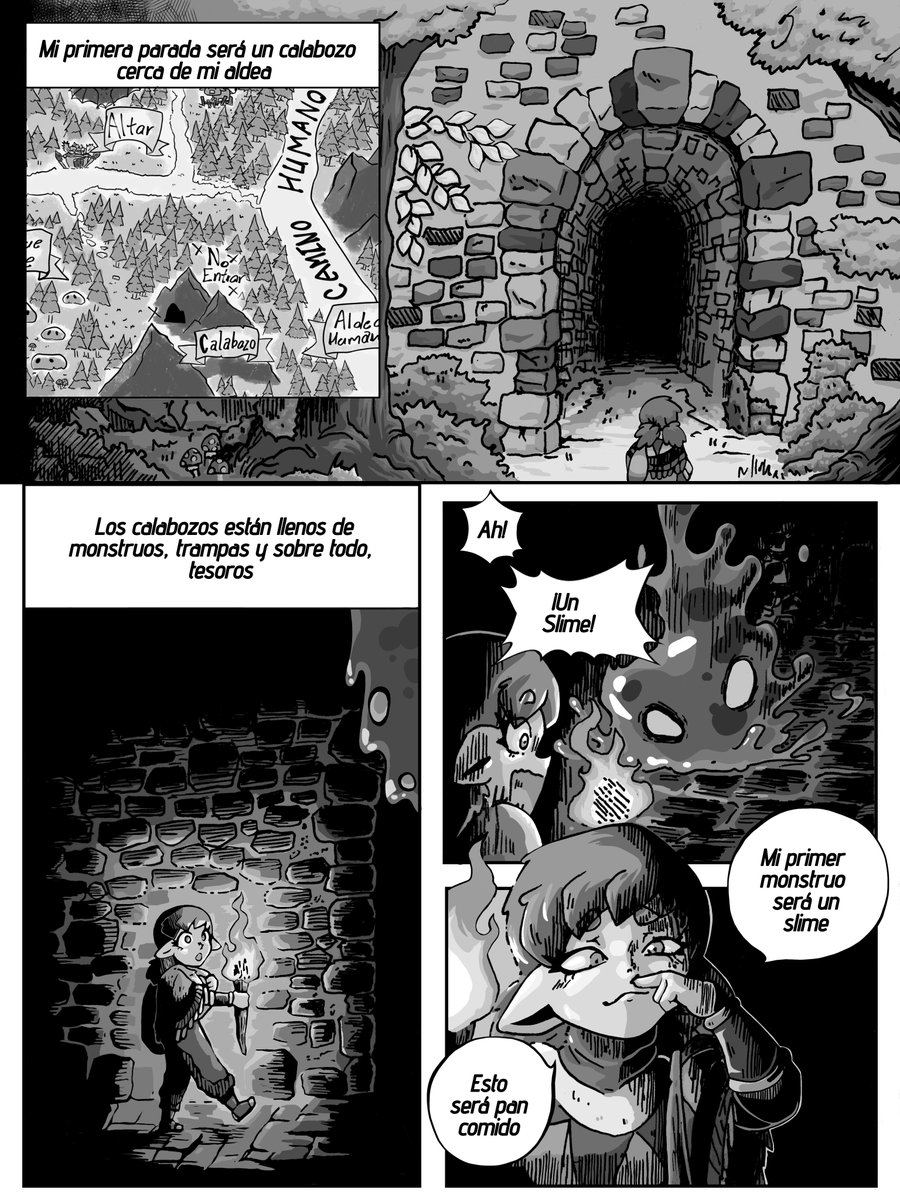 Hache_qwi's tweet photo. Jaank Oltork: La Goblin 

capitulo 1: El calabozo 

Portada/1-3 https://t.co/NFTs0HlXHL
