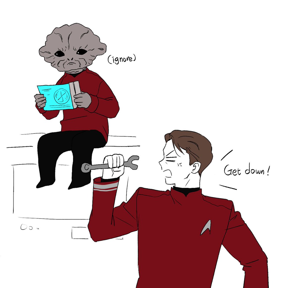 palsu_pega's tweet photo. #startrek Keenser and Scotty https://t.co/NngqEhMc6b