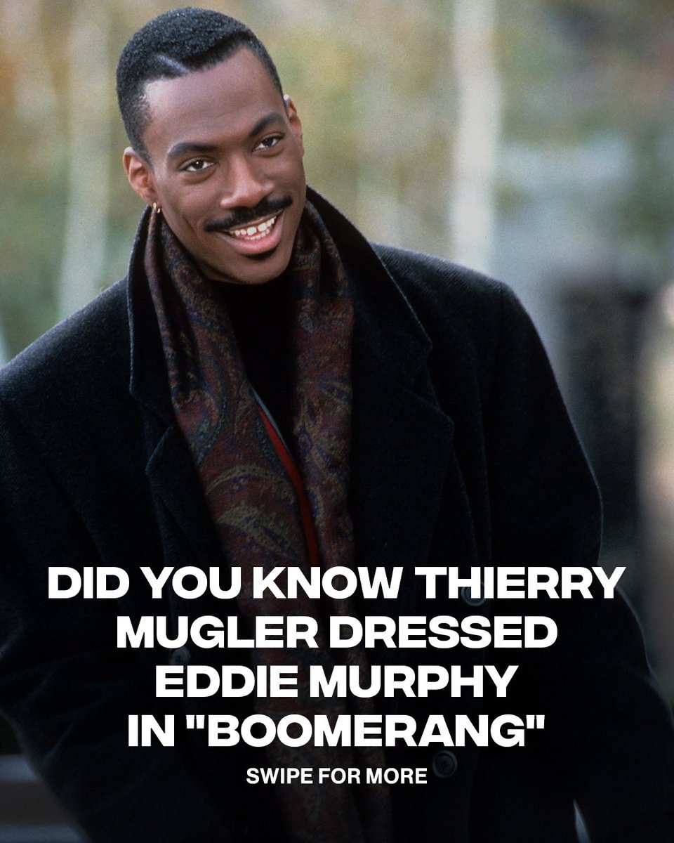 ComplexStyle's tweet photo. "Boomerang" was probably one of the most stylish rom-coms of the early ‘90s, with Eddie Murphy wearing Thierry Mugler for the whole movie🔥 https://t.co/ZZ17q2Oq8X