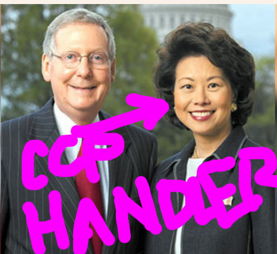 MelissaRedpill's tweet photo. 😡 Either Mitch McConnell is dead or Ccp operative. Elaine Chao, is the worst wife in history.

Former U.S. Transportation Secretary Elaine Chao Jets to Beijing to Meet Top CCP Official Just 3 Days After Mitch McConnell’s Cardiac Arrest Hospitalization – China Ties Under Fire Again

 https://www.thegatewaypundit .com/2026/07/former-u-s-transportation-secretary-elaine-chao-jets/
