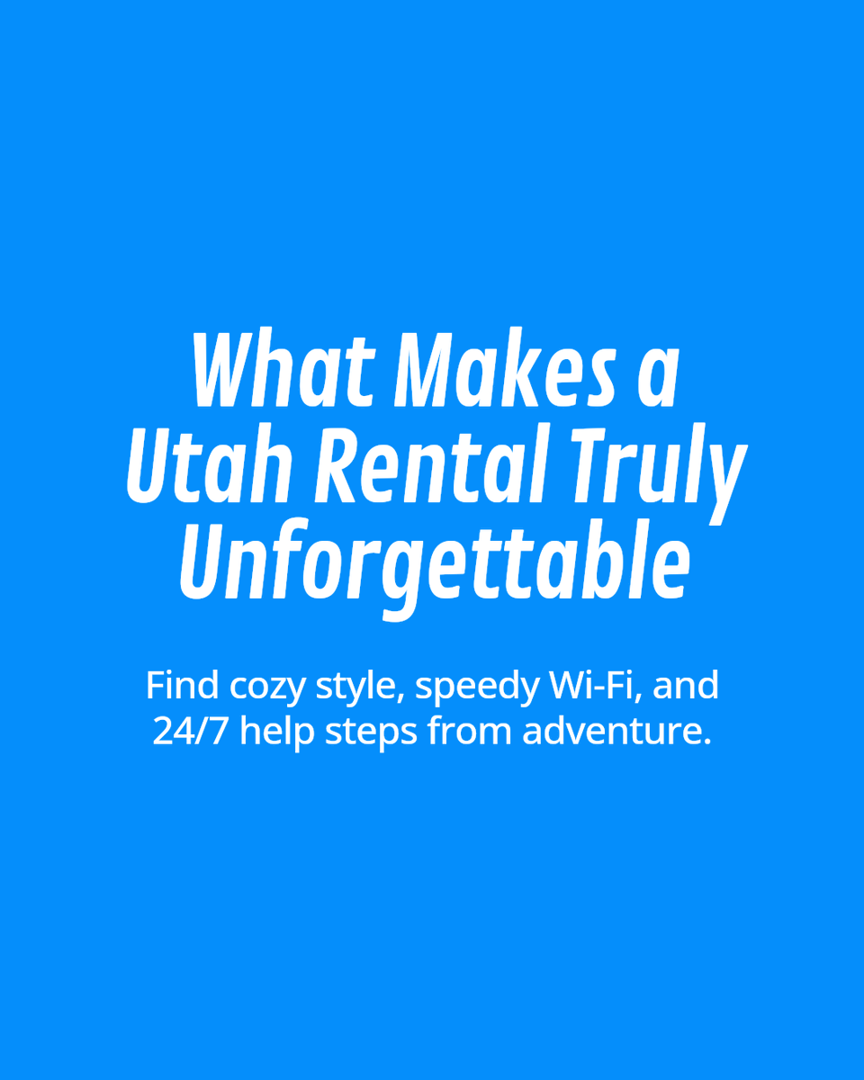 experience_utah's tweet photo. What should a Utah rental include for adventure, comfort, and no wasted time? Look for cozy, upscale interiors, fast Wi-Fi, nearby dining, gear storage or shuttle service, 24/7 concierge help, and outdoor space to unwind.

https://t.co/wsHXvXSXyP https://t.co/cVl2zzFiOV