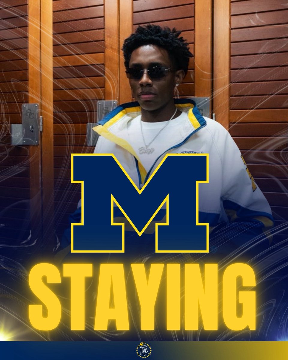 BarstoolUofM's tweet photo. MICHIGAN’S 5 STAR INCOMING FRESHMAN BRANDON MCCOY IS STAYING AT MICHIGAN https://t.co/Vl4GtCY1bP