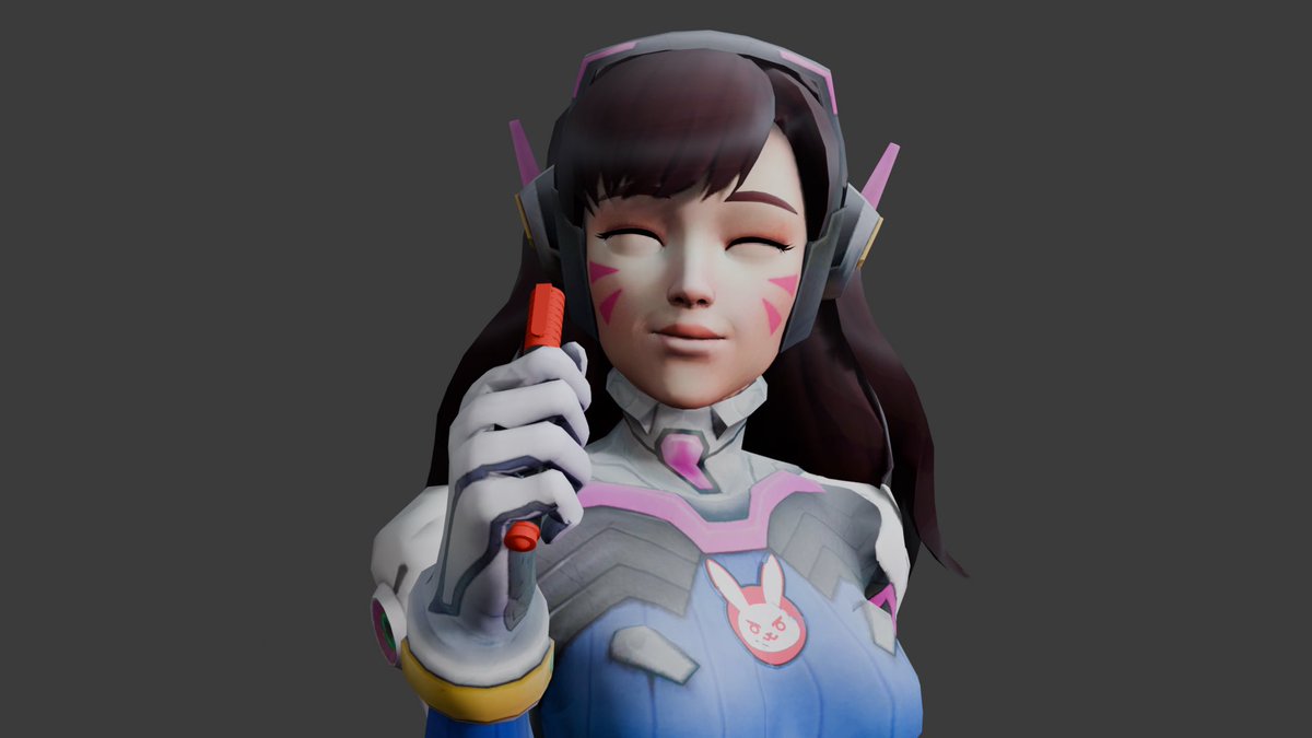 MEKAOverlord's tweet photo. Playing around with some old 3d models #Dva #Dmon #Dvamon https://t.co/34sHEG21B6
