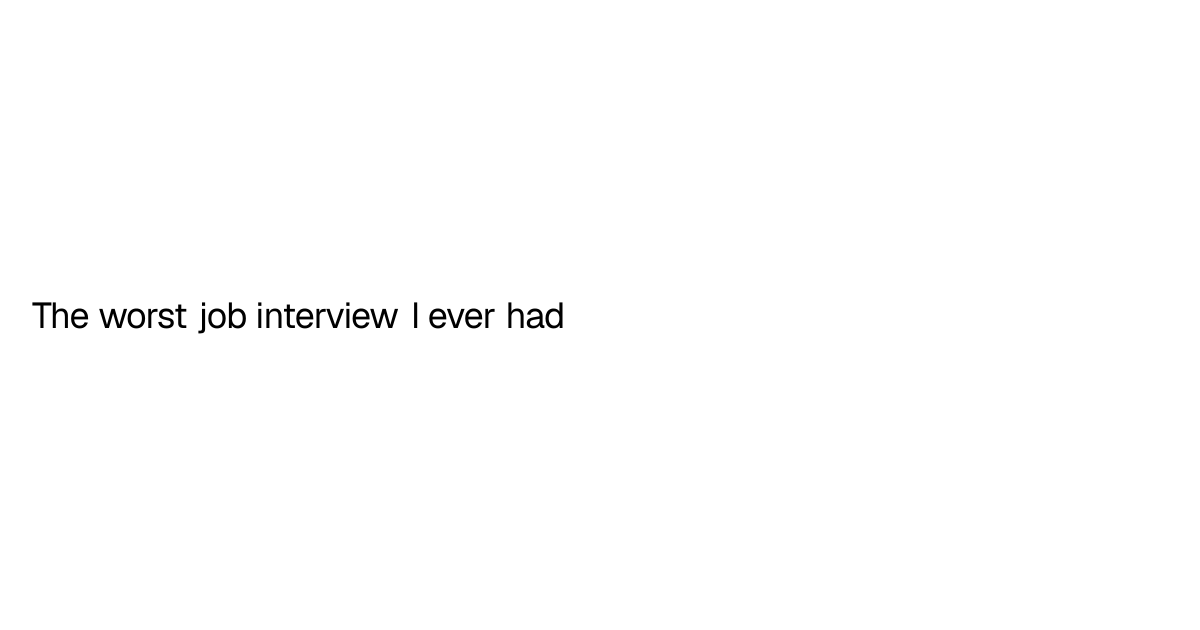 winsontang's tweet photo. Ever had an interview that left you questioning everything? ๐ค The worst job interview can teach us valuable lessons about preparation and resilience. Share your experiencesโwhat did you learn from yours? #JobInterview #CareerGrowth https://t.co/7RZS03Ki6w