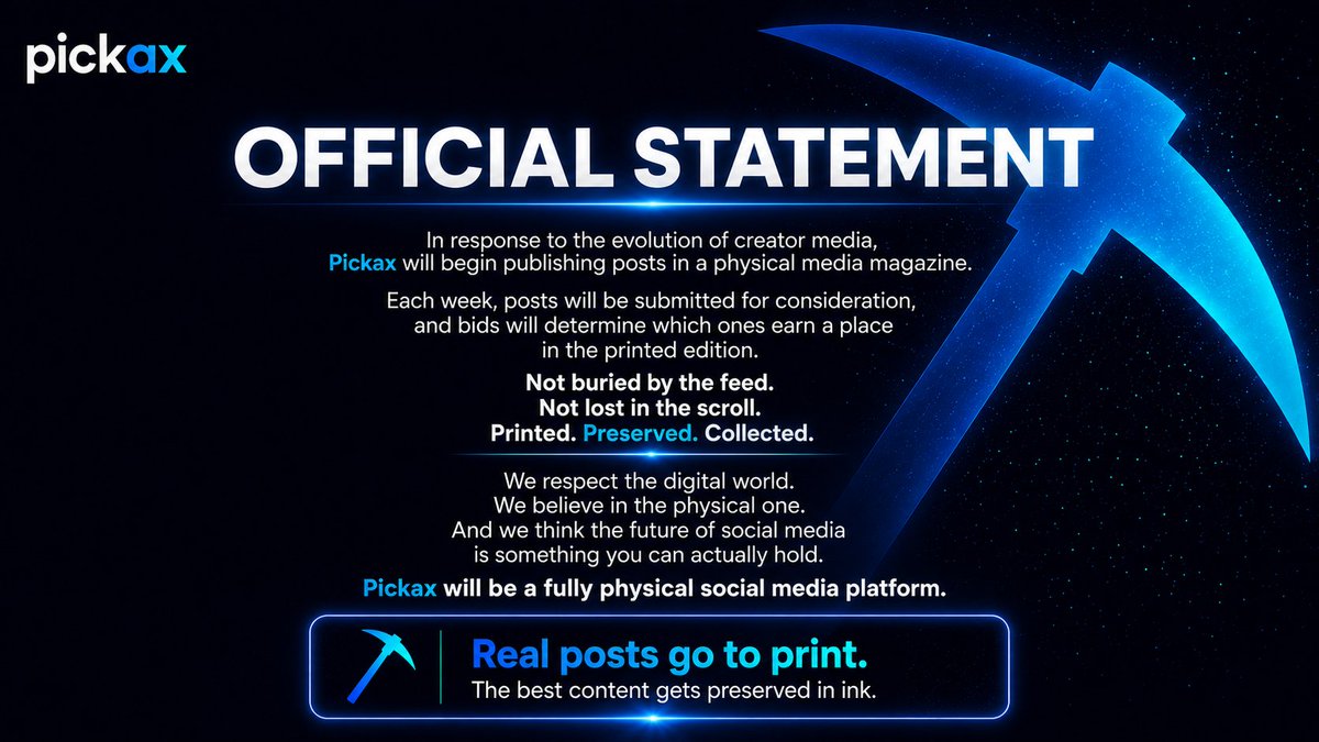 Pickax tweet media