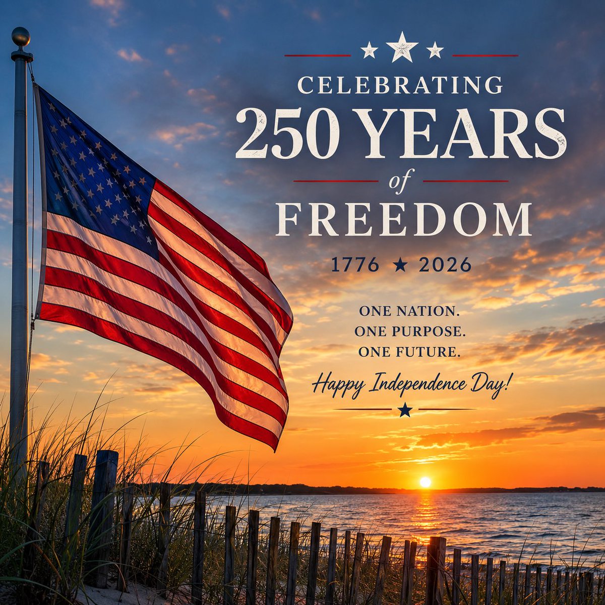 4kenmcfarland's tweet photo. 🇺🇸 250 years ago, a bold idea took root—that freedom, self-government, and opportunity were worth fighting for.

Today, I’m grateful for the people, communities, and relationships that continue to make this country special.

Happy 250th Birthday, America. 🇺🇸❤️

#America250 https://t.co/K6n3dTmEkY