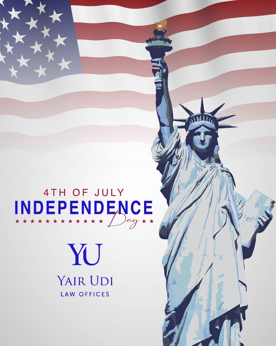 YULawTLV's tweet photo. 🇺🇸 Happy Independence Day! 🎆
Celebrating freedom, unity, and the values that continue to inspire generations. Wishing everyone a safe and joyful Fourth of July!

#IndependenceDay https://t.co/RIYLxfxUC8
