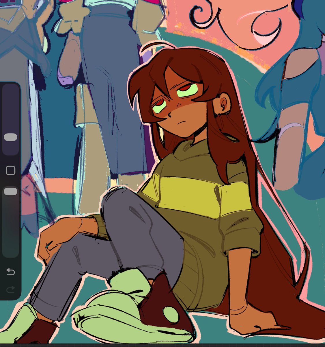 MariOrSomething's tweet photo. been getting really into sketchpages lately 

#deltarune https://t.co/IyGbUuwpXM