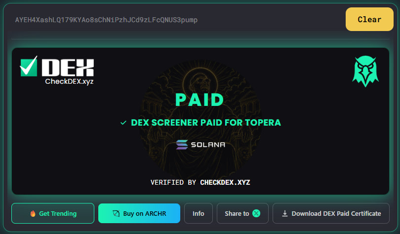 TOPERA_SOL's tweet photo. DEX paid

https://t.co/08nfnCJ6iD https://t.co/tIGtldODwR