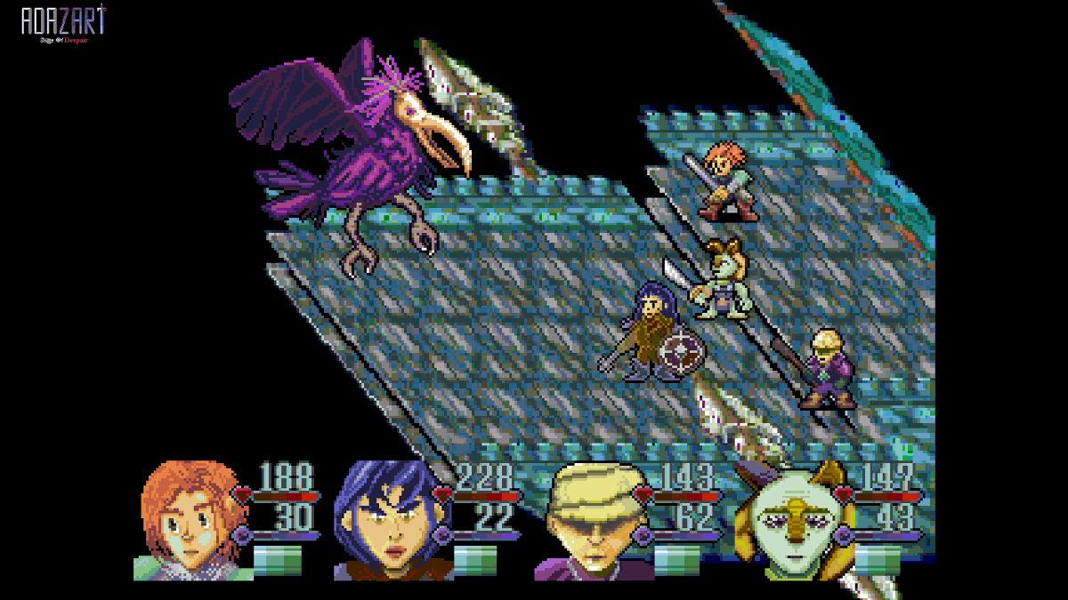 RPG16bit's tweet photo. Ibis, the first boss of the game. ✨🐦 

(Adazart: Sons Of Despair/RPG Maker 2003)

#indiedev #indiegame #rpgmakerwith #pixelart https://t.co/DCvPWxhIZk