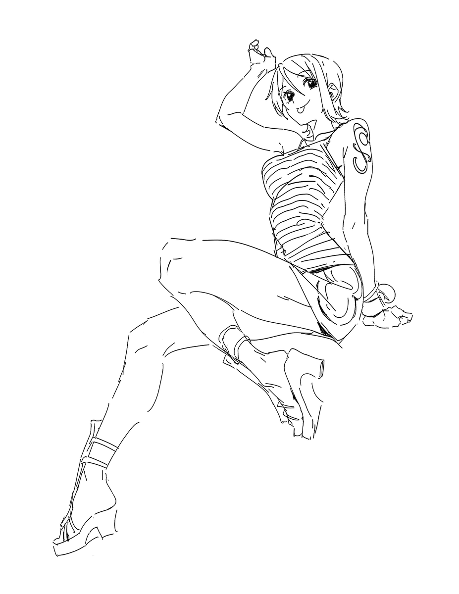 ddengart's tweet photo. Nami doodle https://t.co/Ta5SEmEuFk