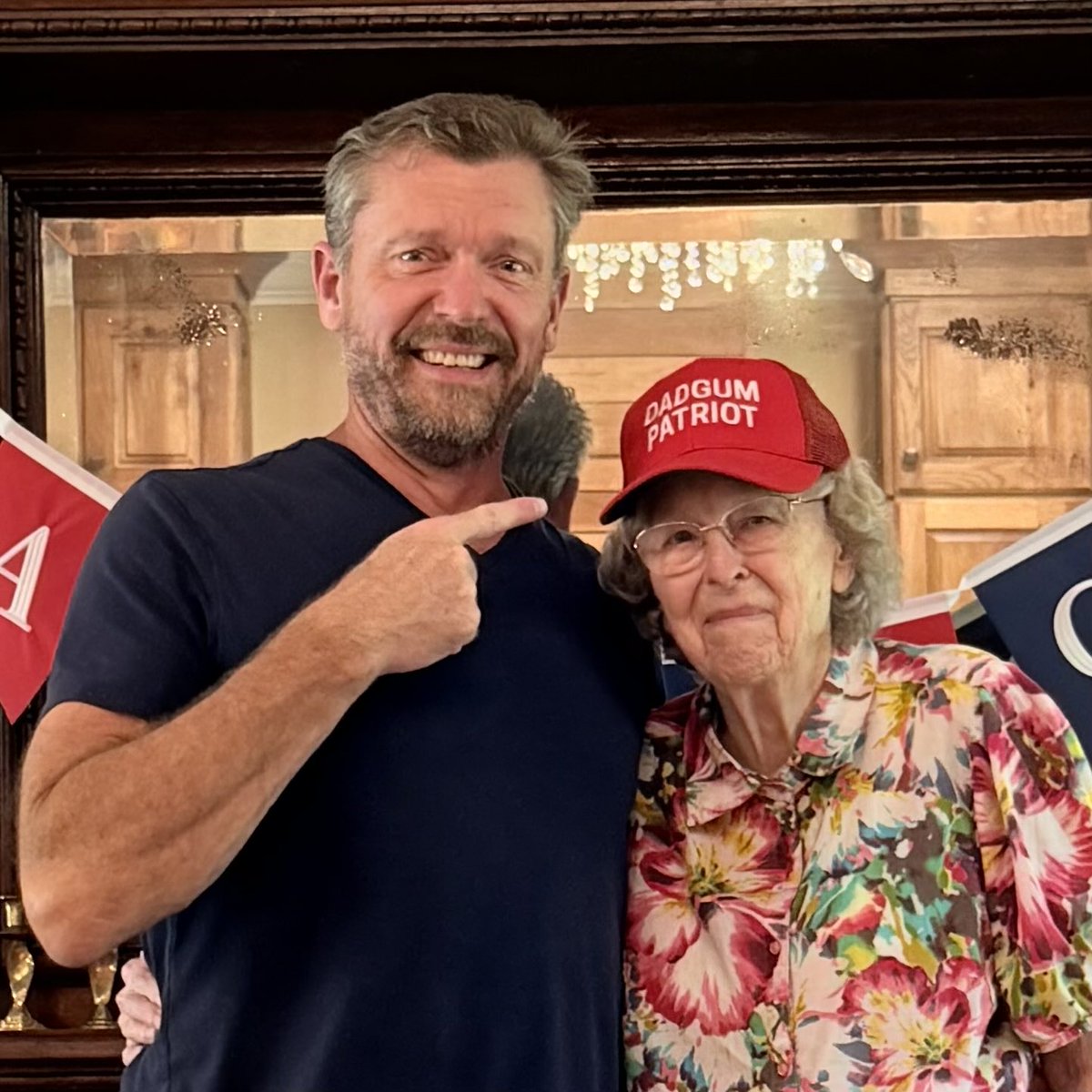 KenDBerryMD's tweet photo. 96 year old Granny Berry says
Happy Dadgum Birthday America!!!

@timburchett https://t.co/2UaboLwfoL