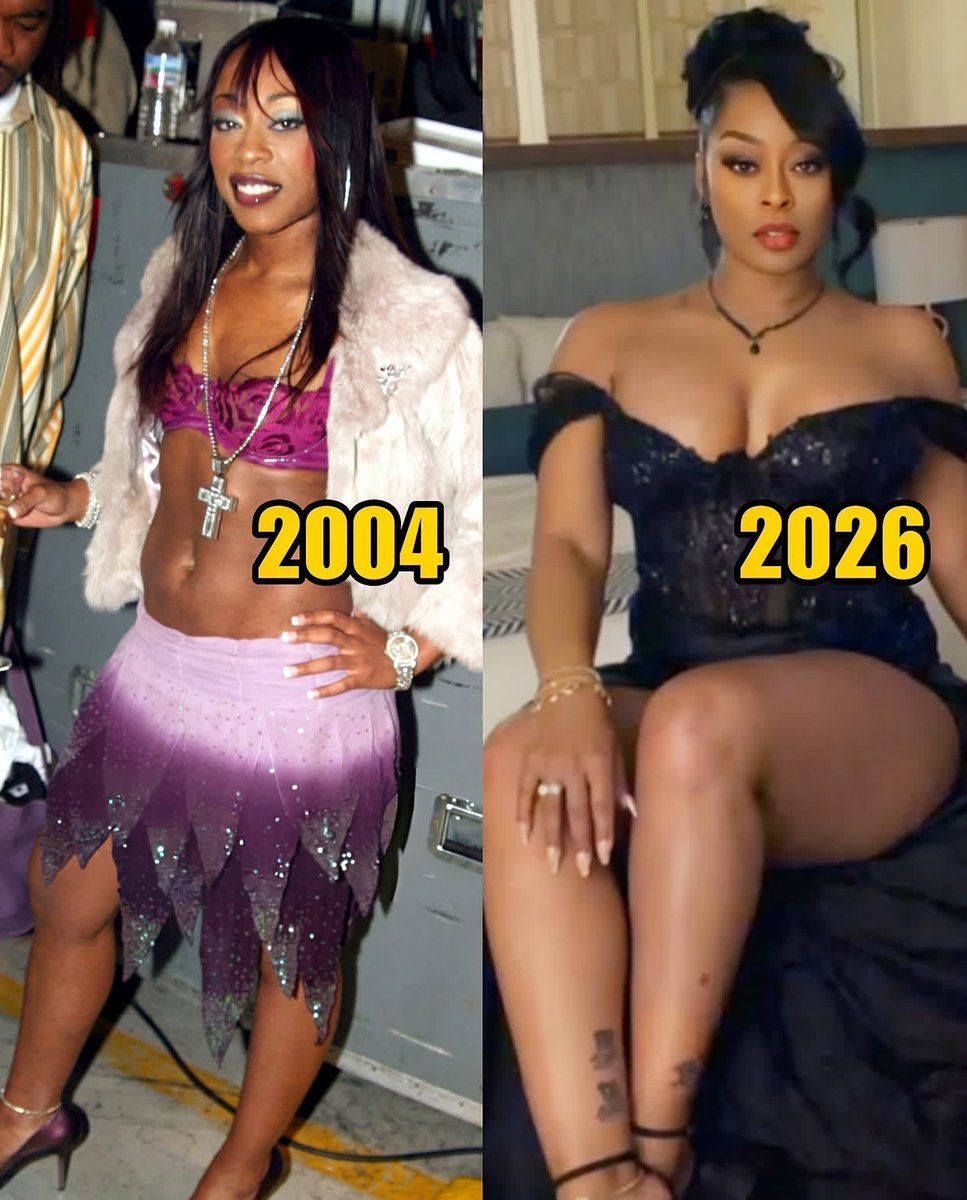 PureSitcoms's tweet photo. Shawnna in 2004 and 2026.
She's 48 now and still looks amazing. https://t.co/nPJ54IjzUi