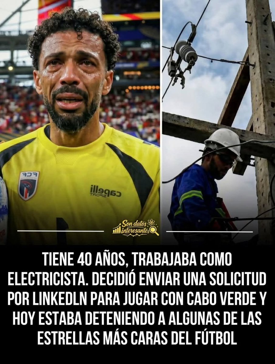 pablocasx1's tweet photo. A los 40 años, Vozinha demostró que los sueños no tienen fecha de vencimiento. 🧤🇨🇻 Mientras las estrellas más caras intentaban vencerlo, el arquero de Cabo Verde se convirtió en figura del torneo, recordándonos lo impredecible y hermoso que es el fútbol. 🧵 https://t.co/6Fk9j4mitN