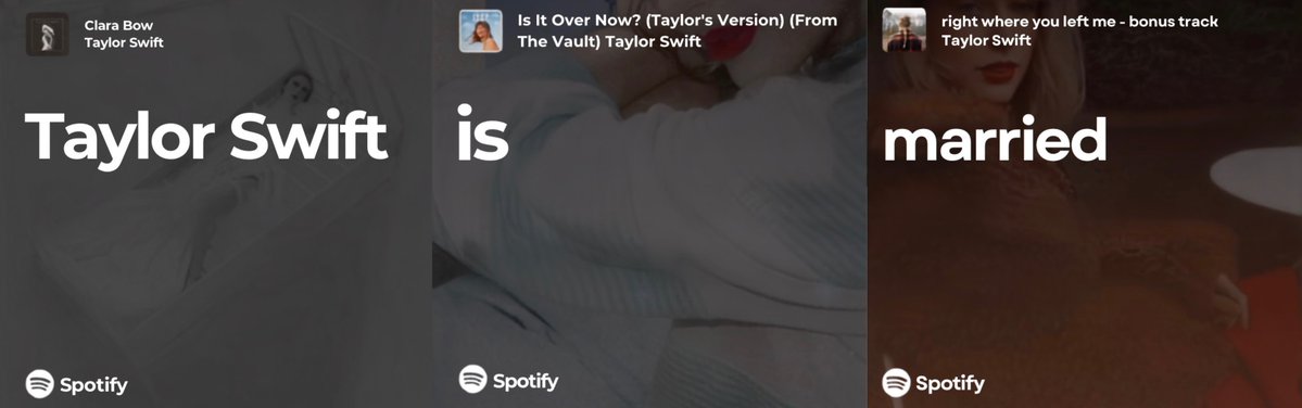 kimiweeknd's tweet photo. taylor swift is married. https://t.co/a2zel6lwsm