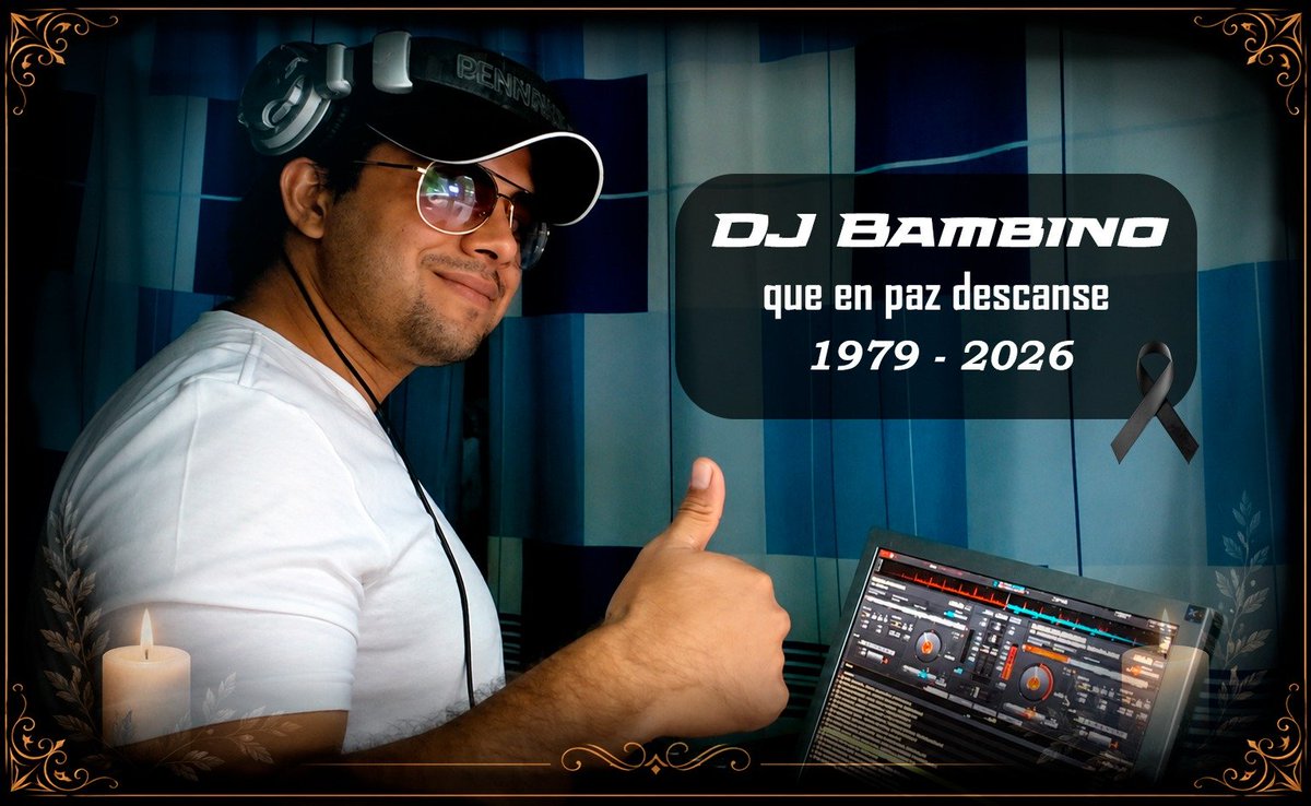 MarkitosDJ32's tweet photo. 🖤Lamentablemente nos enteramos de la partida de nuestro amigo y colega
DJ BAMBINO (Franco Travaini), de la provincia de Tucumán.

Acompañamos a su familia y seres queridos en este difícil momento.
Que descanse en paz. 🕊️🎧 https://t.co/Vv2acM9DAh