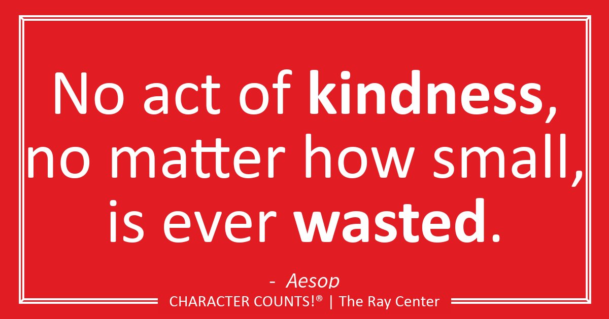 CHARACTERCOUNTS's tweet photo. Be kind—always. #Caring #CHARACTERCOUNTS! https://t.co/aXHnrNpi4q