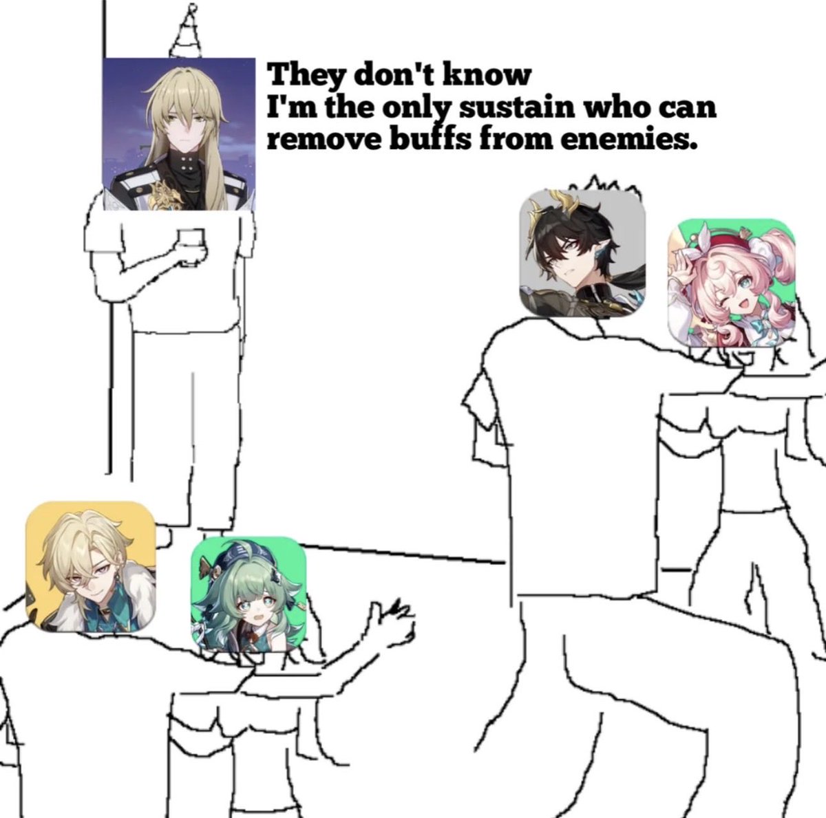LightCro's tweet photo. Like that’s even possible anymore, Every enemy that poses a threat has an unremovable buff state https://t.co/QFFaVKRdv0