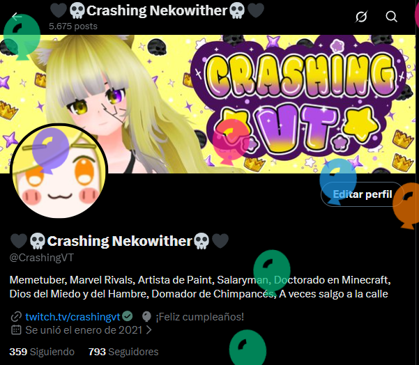 CrashingVT's tweet photo. Un año mas viejo 👴🎈 https://t.co/G1RCh7NIwU