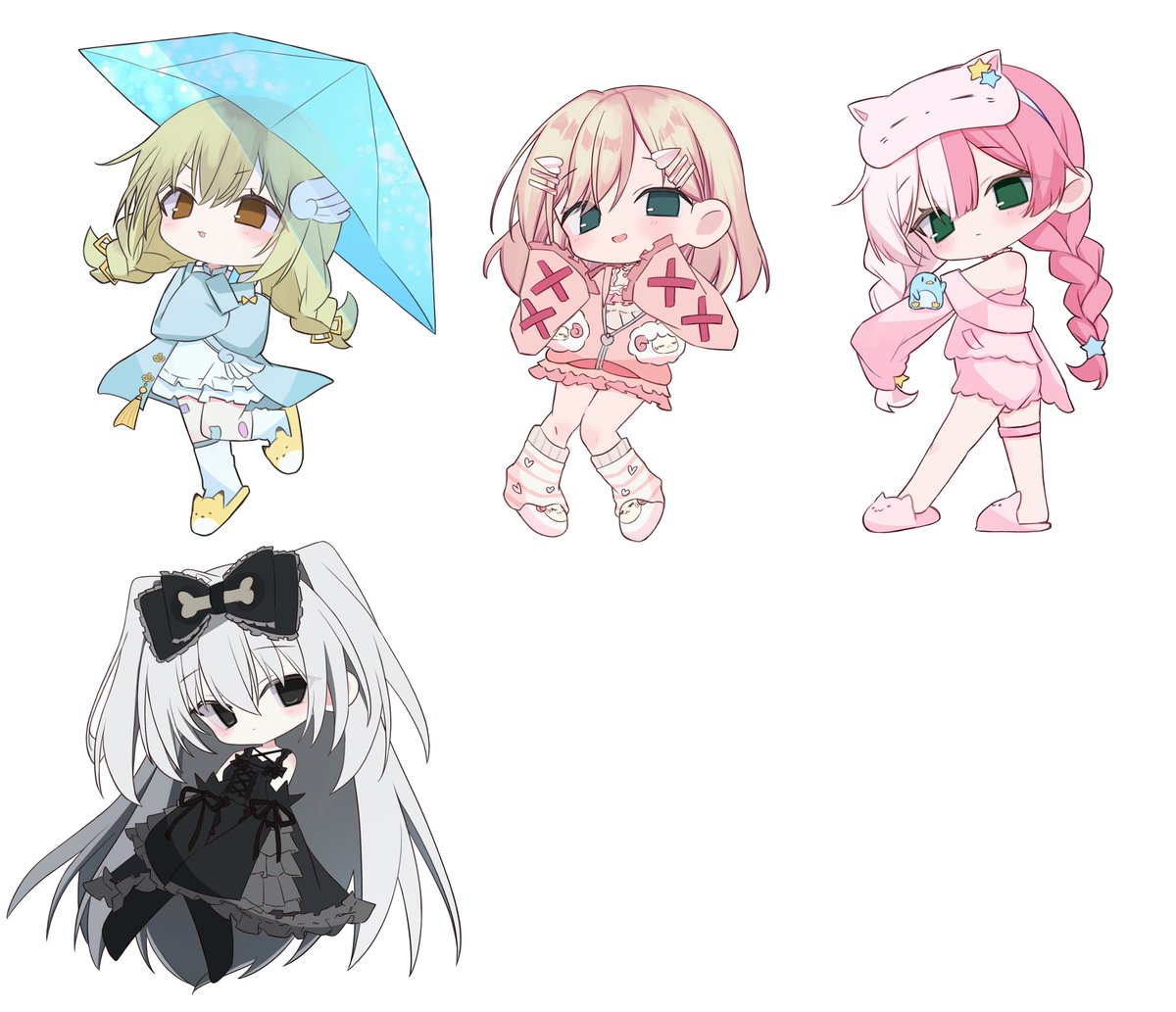 o70at2's tweet photo. miniキャラ並べると可愛い https://t.co/WU2VJNfE6x