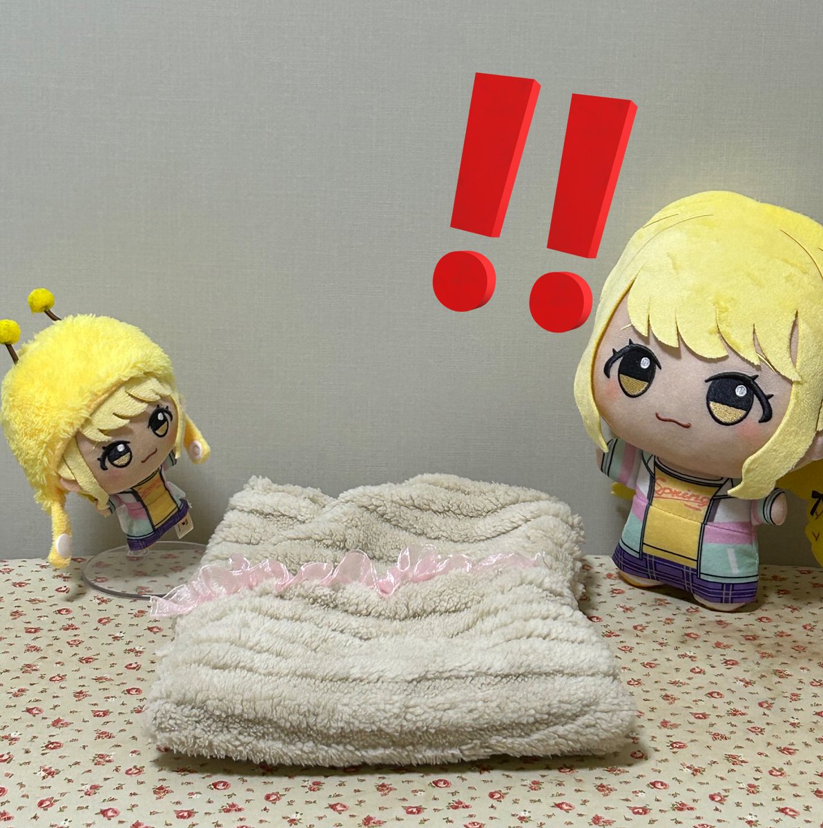 final_doragon_a's tweet photo. 💰P妻がもう1つ作ってくれたナ！

🔔ナー！フカフカお布団しゃんナ！！！

💶🐰ビッグナー、お布団とっちゃって
ごめんなさいナ〜

🔔大丈夫ナー、許すナー
みんなで気持ちよくお昼寝ナー

💰これで万事解決だナー

#初星学園ぬいぬい部 https://t.co/kgqDhyCZfC