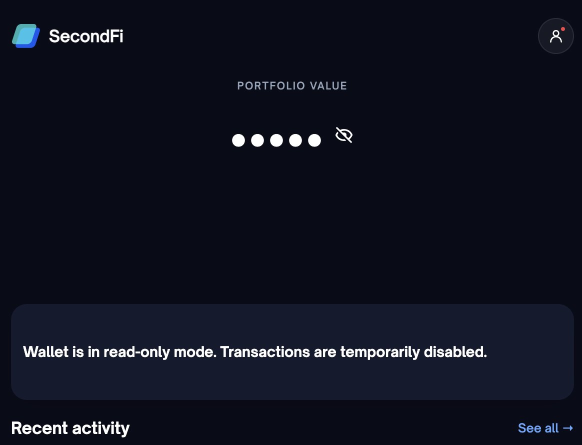SecondFi tweet media