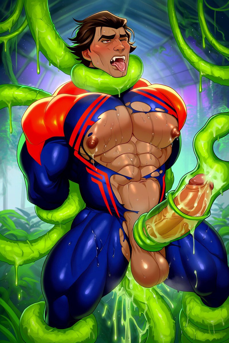 Dr_HypnoRubber's tweet photo. When you need to investigate a villain who studies plants, make sure you know what kind of plant it is. 

Maybe better luck next time, Miguel...🌿

#MiguelOhara #Tentacles #NSFW https://t.co/C9Q1dOUpxH