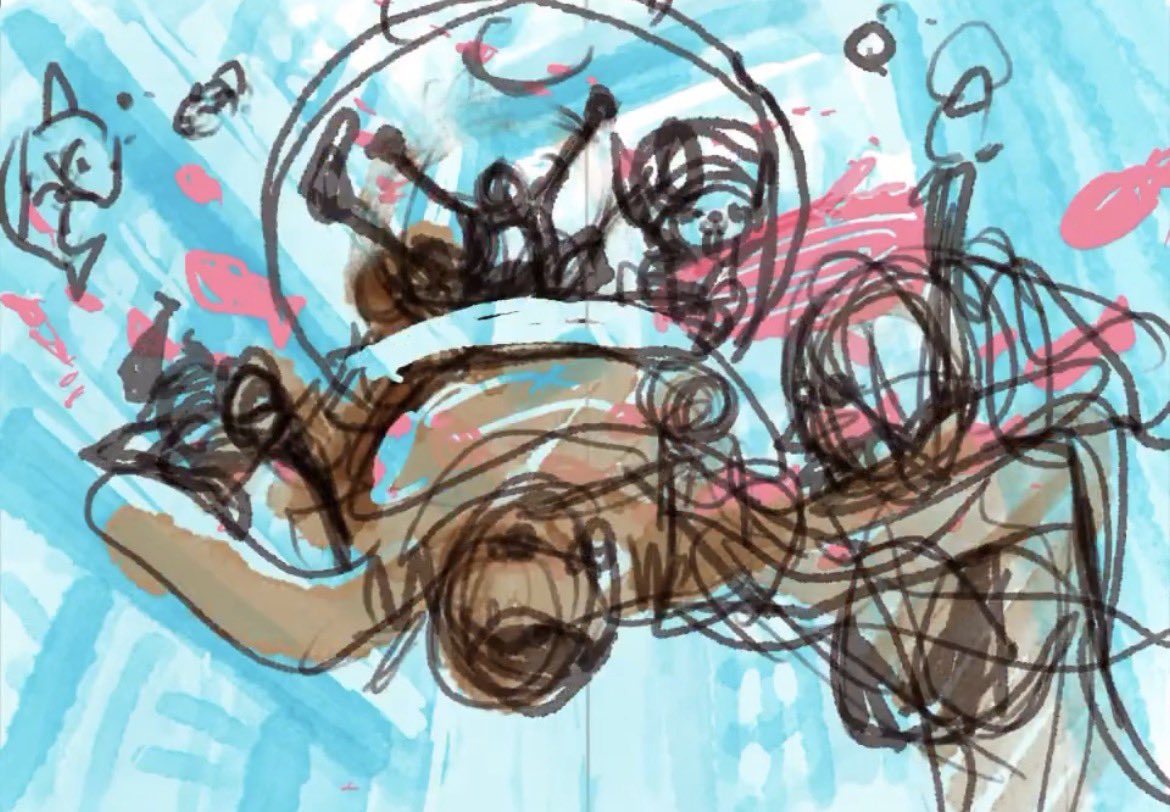 The exact moment Oda almost let the beast consume him to draw