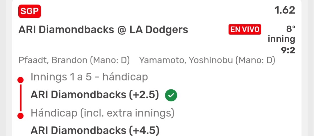 OdgPicks's tweet photo. Que paliza le están dando a los #Dodgers  y todavía le dimos ventaja a los #Diamondbacks  #mlb https://t.co/a64BJGSltm