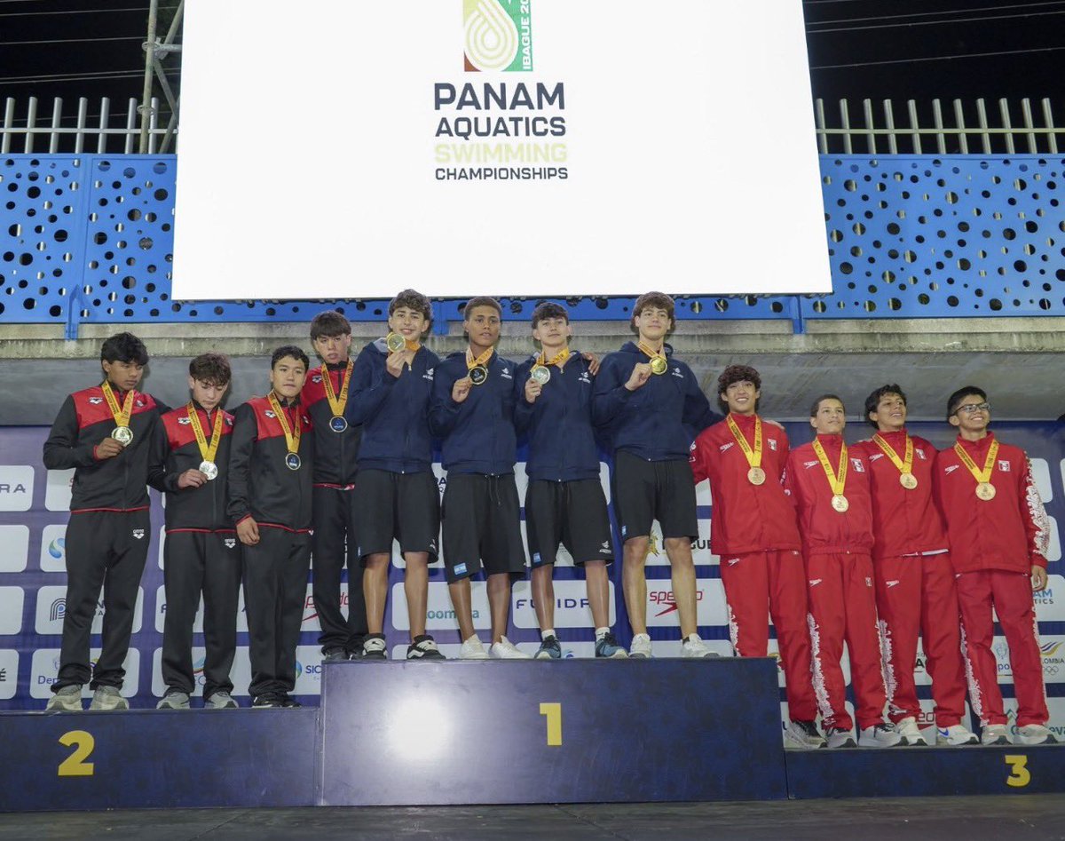 Outletminero's tweet photo. México sigue marcando el ritmo en el Campeonato Panamericano de Natación Ibagué 2026. 🇲🇽🏊

Con 78 medallas en el medallero (27 de oro, 29 de plata y 22 de bronce), la delegación nacional se mantiene en el primer lugar de la clasificación general, reflejo del talento y la constancia de sus atletas. 🥇🥈🥉👏