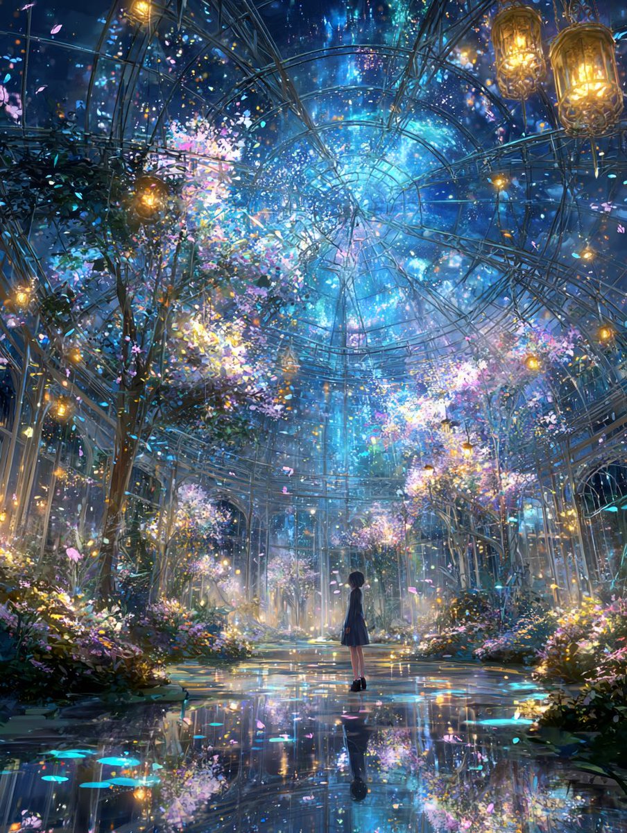 himino_aiart's tweet photo. 星空の温室 https://t.co/shgs0YayGY