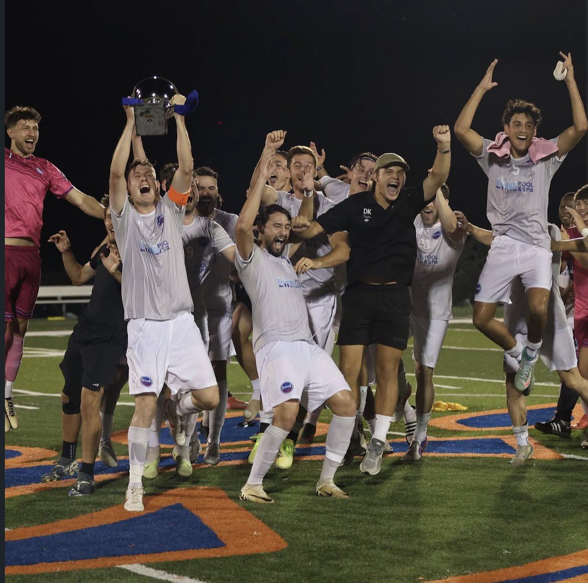 cenlafc's tweet photo. Champions. Again. ✌️🏆

The boys of summer have done it again, finishing with a perfect season, with no draws or losses.

They made a fortress at Wildcat Stadium, &amp; took that same fight on the road. Every second. Every minute. Every game.

We dug deep. We fought. We won.
For you. https://t.co/B6N4yyeWOw