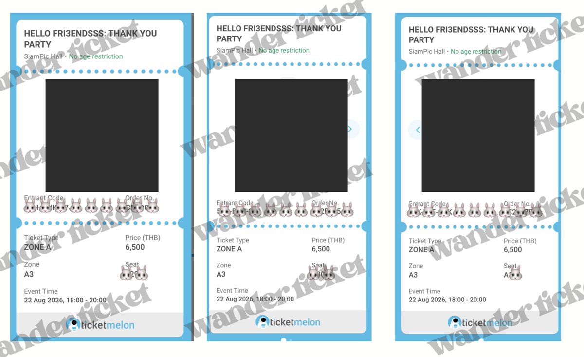 wanderticket's tweet photo. #รีวิวwanderticket 

กดบัตรงาน #HELLOFRI3NDSSSTH 

⟡♡ บัตรโซน A3 - 3 ใบ (มีแถว A)  

เว็บค้างมากกกกกก 😭 

ขอบคุณคุณลูกค้าด้วยนะคะะ 🙇🏻‍♀️🙇🏻‍♀️
❌not for sale❌ https://t.co/cw91CWOFQV