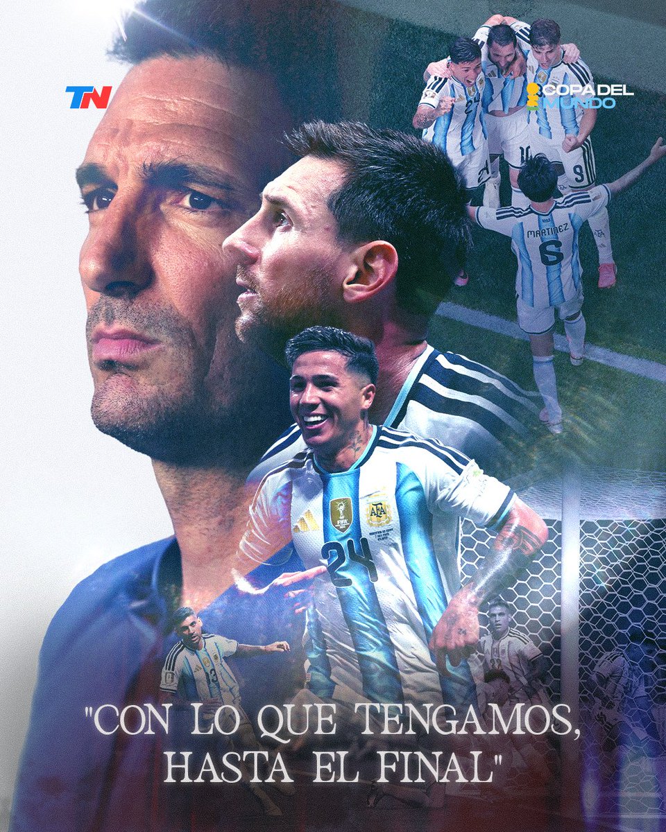 todonoticias's tweet photo. Otra vez, 120 minutos de sufrimiento y sudor. Pero otra vez, con el corazón y el potrero por delante para ser felices. Vamos Argentina. Con lo que tengamos, hasta el final. Ahora se viene Inglaterra y la ilusión latente de estar de nuevo en la final del mundo. https://t.co/XGaBCve4iJ