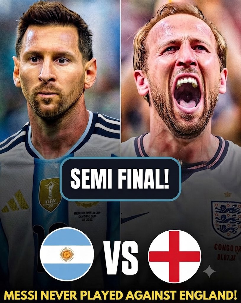 ARG4ARB's tweet photo. 🚨🚨🚨🚨🚨 عاجل — رسميا | 

الأرجنتين تضرب موعداً نارياً مع إنجلترا في نصف نهائي كأس العالم 2026! 🇦🇷🔥🏴󠁧󠁢󠁥󠁮󠁧󠁿

📅 التاريخ: 15 يوليو 2026 
⏰ التوقيت: 11:00 مساءً بتوقيت مكة المكرمة https://t.co/BR87nBogWl