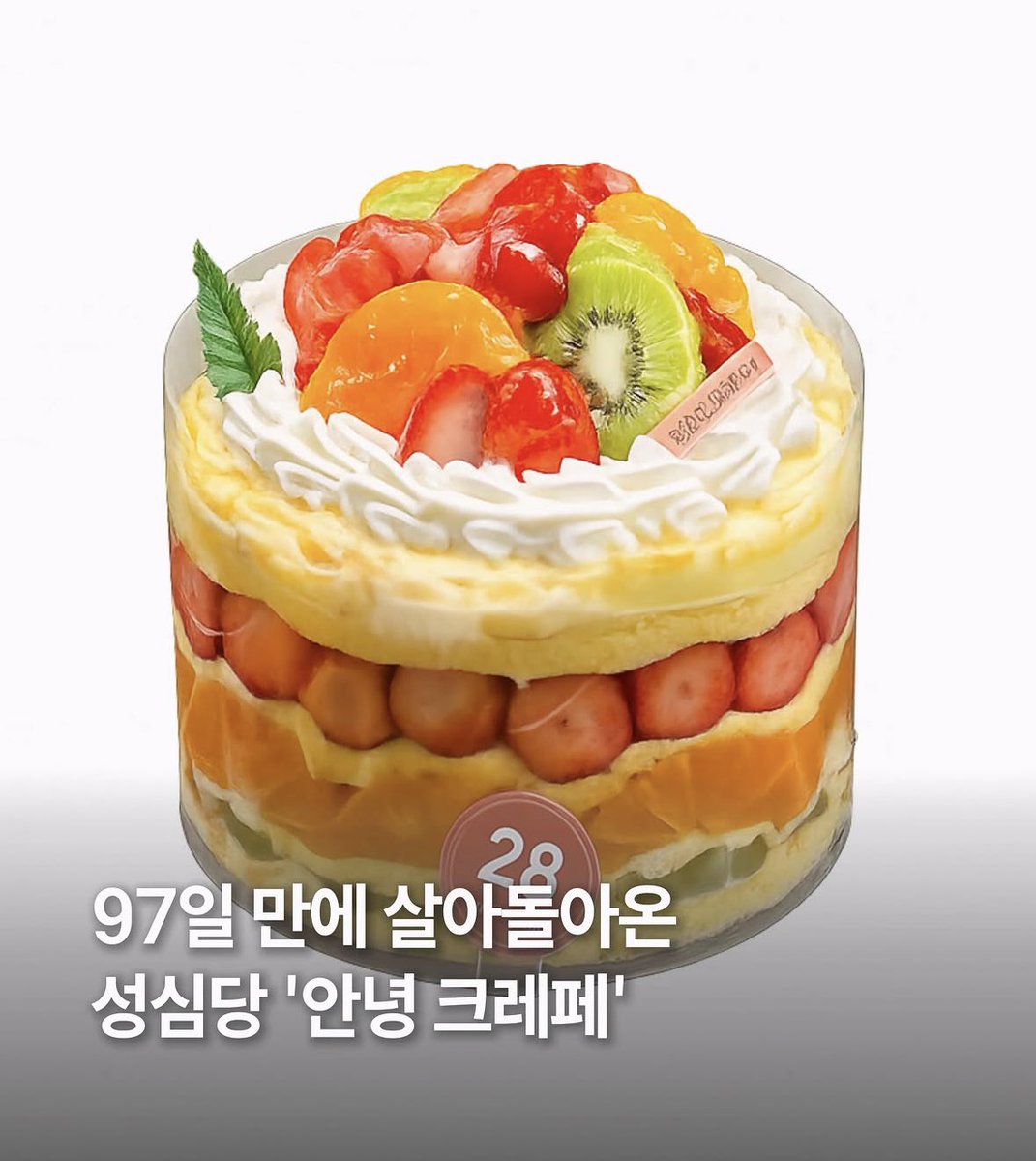 Chapchu_x's tweet photo. 나 솔직히 성심당 시루들보다 안녕크레페가 제일 궁금해 

🍓🥝🍊성심당 안녕크레페 45,000원 https://t.co/um67zpQtMQ