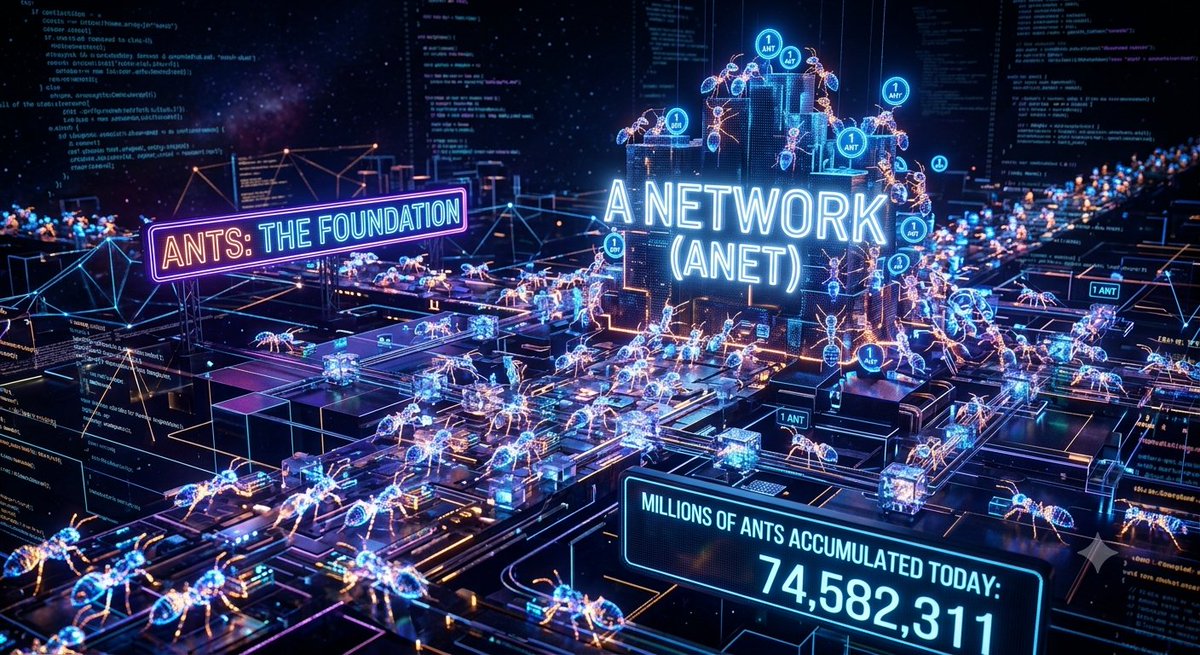 scoutants's tweet photo. Bitcoin has Satoshis.
A Network has ANTS. 🐜
The smallest unit often becomes the foundation of an entire ecosystem.
How many millions of ANTS have you accumulated today?
#ANetwork #ANET #ANTS #Layer1 #Web3 #Crypto https://t.co/IDEuyU8jFU