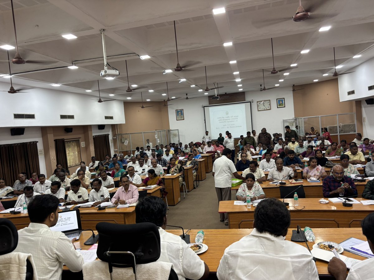 diliptvk's tweet photo. Attended the District Development Review Meeting at the Namakkal District Collectorate on  (11.07.2026), as instructed by Hon’ble Chief Minister Thiru C. Joseph Vijay and under the guidance of Hon’ble Minister for Rural Development & Water Resources Thiru N. Anand.

Chaired by Hon’ble Minister for Commercial Taxes & Registration Thiru D. Lokesh Tamizhselvan, the meeting focused on accelerating Namakkal’s development through public welfare initiatives, infrastructure improvements, and effective implementation of government programmes.

#Namakkal #TamilNadu #Development