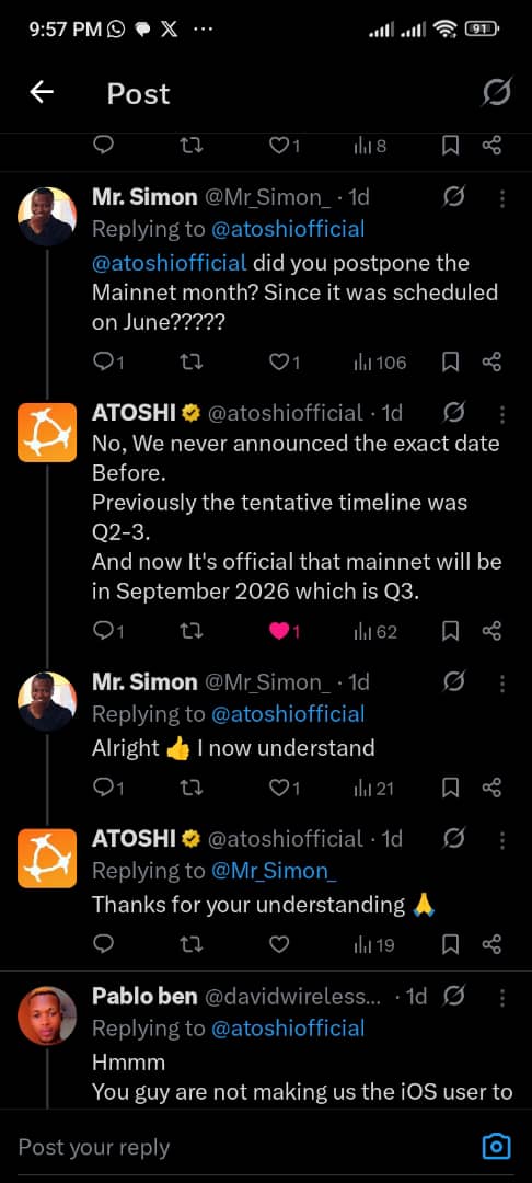 joeBTC001's tweet photo. @inter_link Earn 23k Worth ATOS for free with  My invitation Code below 
#>>XFBS6U<<#كاس_العالم_٢٠٢٦
Copy and open Atosh
 click the link to download and register then copy the code above the Earn 23k($23) worth of ATOS 

*Registration link* 👇👇🧏🧏‍♂️👇
https://t.co/obx3i89lVH

*Code:* XFBS6U https://t.co/bsQhBpKTEX