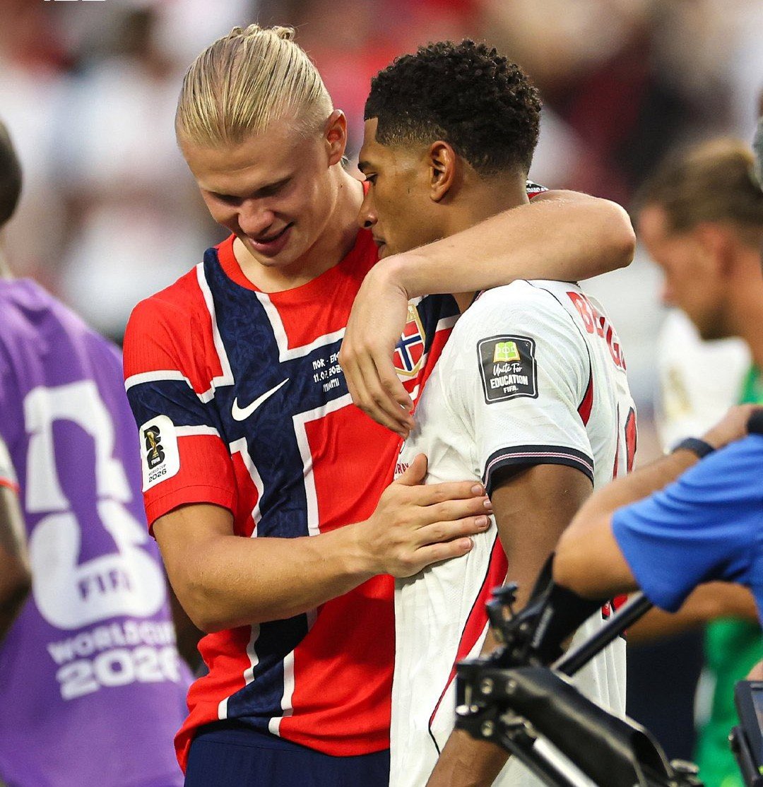spursmengo's tweet photo. “The first person I wanted to see after the match was Erling.” 🤍 https://t.co/CmjNblpvH0