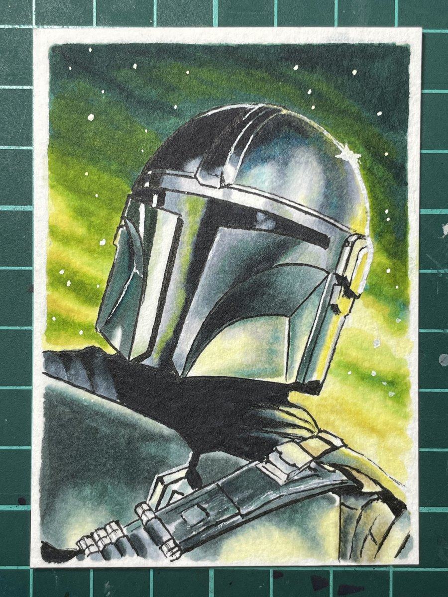 YudaFett's tweet photo. 【イラスト】
ディンジャリン２枚目

#ATCクラブ
#マンダロリアンアンドグローグー https://t.co/ZjsghXFOpw