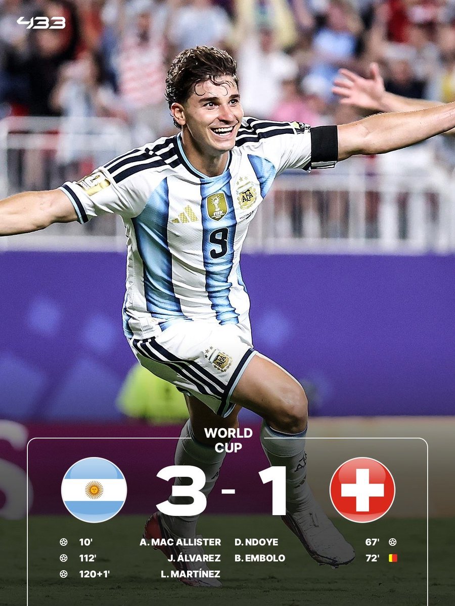 itsanujx's tweet photo. ARGENTINA IN THE SEMI FINALS OF THE 2026 FIFA WORLD CUP.

ARGENTINA VS ENGLAND SEMI FINAL 👀🥶
#ARGSUI https://t.co/4Vkexoj5AG