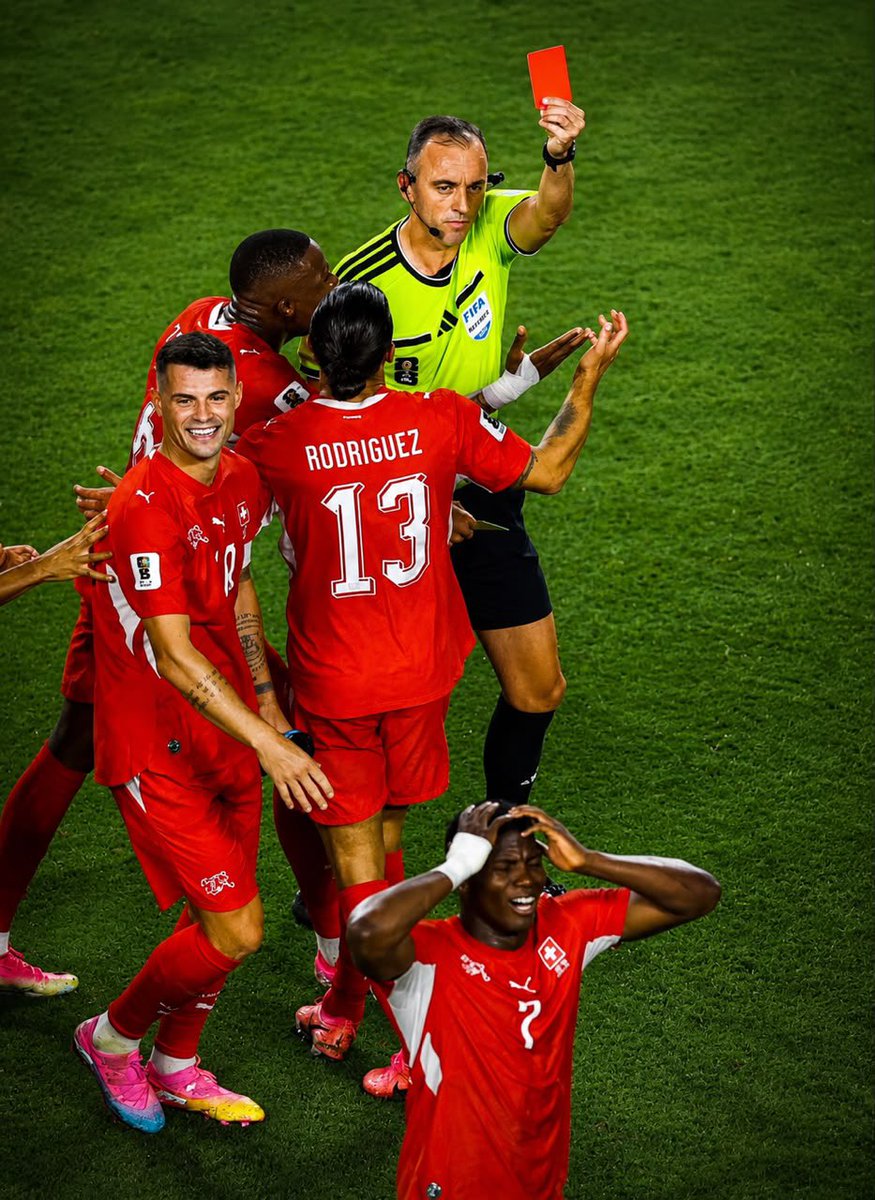 UTDFondree's tweet photo. 🚨 Every major refereeing controversy that has gone Argentina’s way at the 2026 World Cup… and somehow it looks even worse than Qatar.

🇩🇿 Algeria: Messi caught Aïssa Mandi with his studs. No card. No VAR review. 

🇦🇹 Austria: Mac Allister appeared to foul Schlager before Messi’s goal. Austria protested, but VAR allowed the goal.

🇨🇻 Cape Verde: Tagliafico’s challenge in the build-up to Argentina’s second wasn’t reviewed despite appeals.

🇪🇬 Egypt: A brilliant Egyptian goal was ruled out for an alleged foul at the very start of the move, over 80 metres from goal.

🇪🇬 Egypt (again): Egypt appealed for a penalty before Argentina’s late winner. Play continued, and Argentina scored moments later.

🇨🇭 Switzerland: Embolo was sent off after VAR intervened for an alleged dive near midfield, one of the most unusual VAR decisions fans have seen.

One controversial decision can happen. But when the same team benefits from them in almost every round, people are naturally going to ask questions.