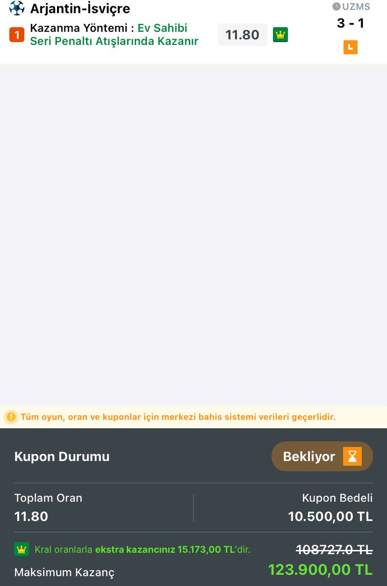 BahisBaronu45's tweet photo. İsviçre 8 dakika daha dayanamadın amq Arjantin kollanmasa kupon geliyordu tabi her zamanki gibi kollandı https://t.co/rNSMXux3gX