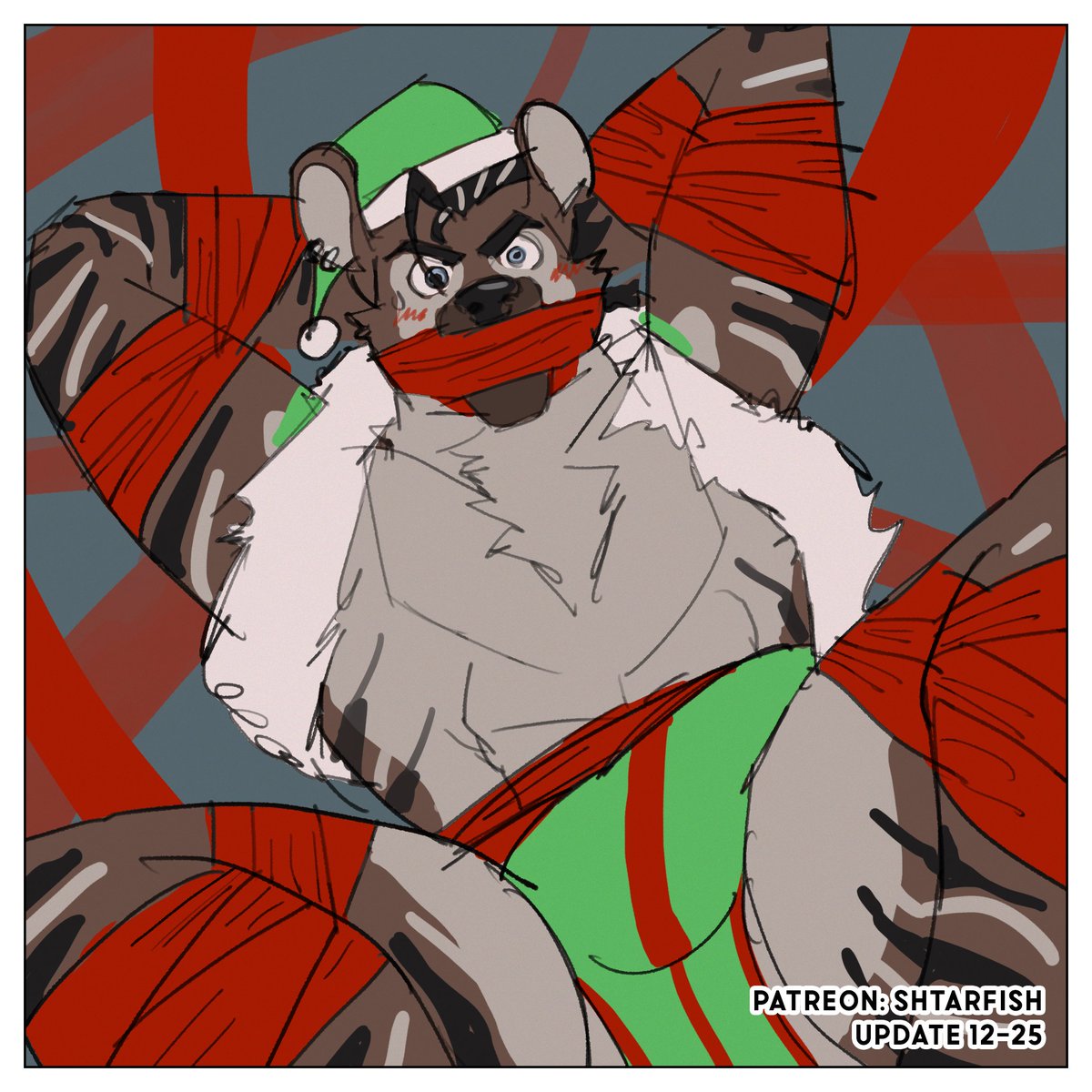 NotRFW's tweet photo. Part of a set of P*treon sketch requests I did for X-mas! Character owned by imperatorcaesar at FA https://t.co/7agc2Pmf0Q