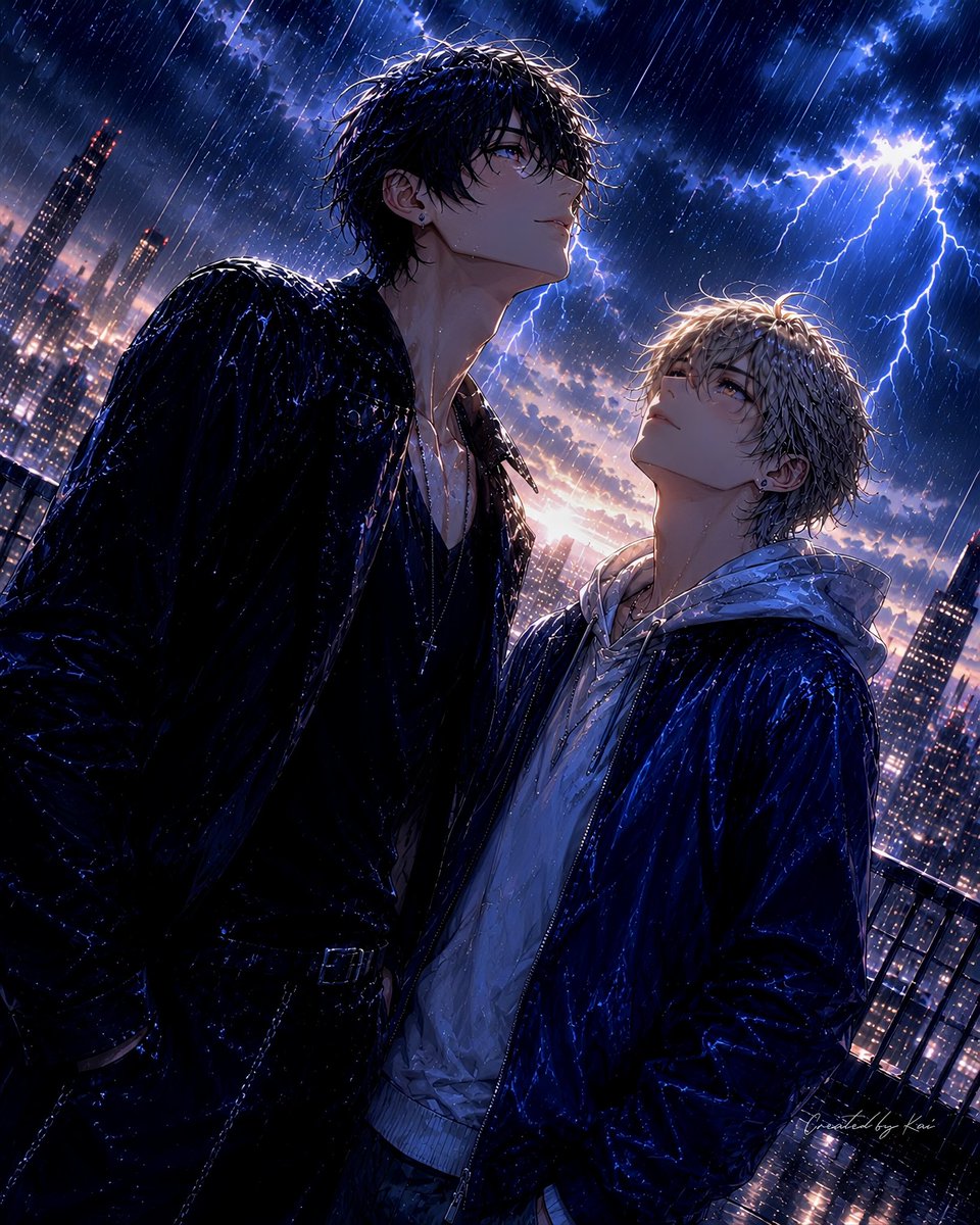 paskal_ren's tweet photo. #AI嵐の日に輝いて

企画参加させていただきます🌧️✨

雷が夜空を裂くたびに、
俺たちは、もっと前を向く。

#SilentRide https://t.co/LeCYf9JBdb