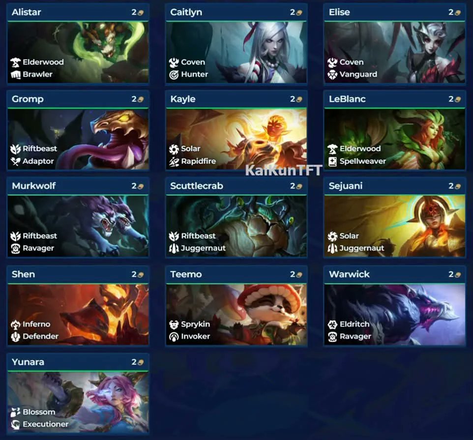 TFTtomus's tweet photo. All Champions &amp; Traits for Set 18🔥

more👇

#TFT #TeamfightTactics #lol #leagueoflegends #lol #spacegods https://t.co/iEjh0OzmxA