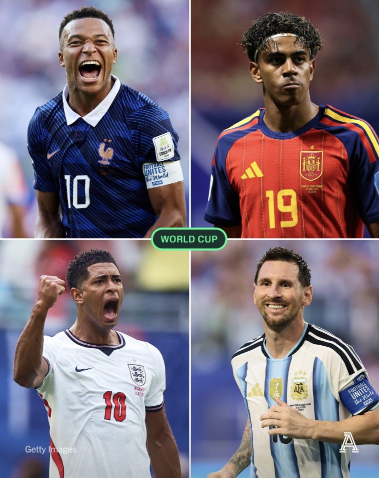 ChrisVannini's tweet photo. A Blueblood Final Four:

France vs. Spain (Tue)
England vs. Argentina (Wed)

The top four ranked teams entering the World Cup. https://t.co/tqQm18Hlkd