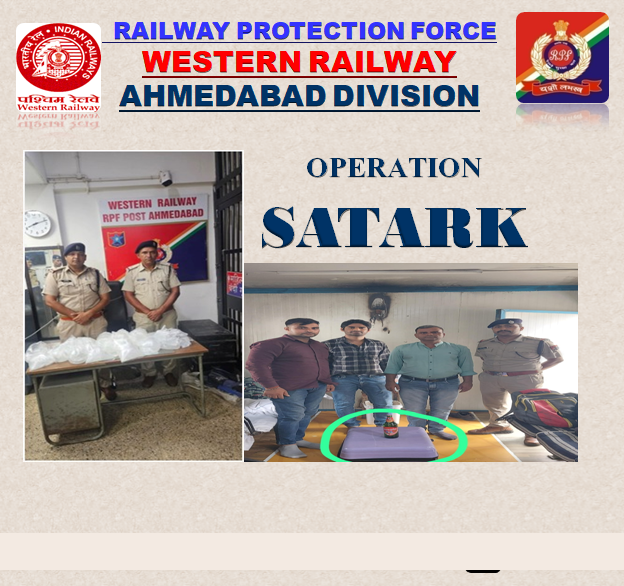 rpfwradi's tweet photo. On 11.07.2026, the alert RPF/ADI staff seized 11 unclaimed bottles of illicit English lqr and 20 litres of country-made valued at ₹7,080/- at Ahmedabad Railway Stn. The seized liquor was handed over to the GRP for further legal action. @RPF_INDIA @rpfwr1 @WesternRly @drmadiwr https://t.co/cvbak0VNWD