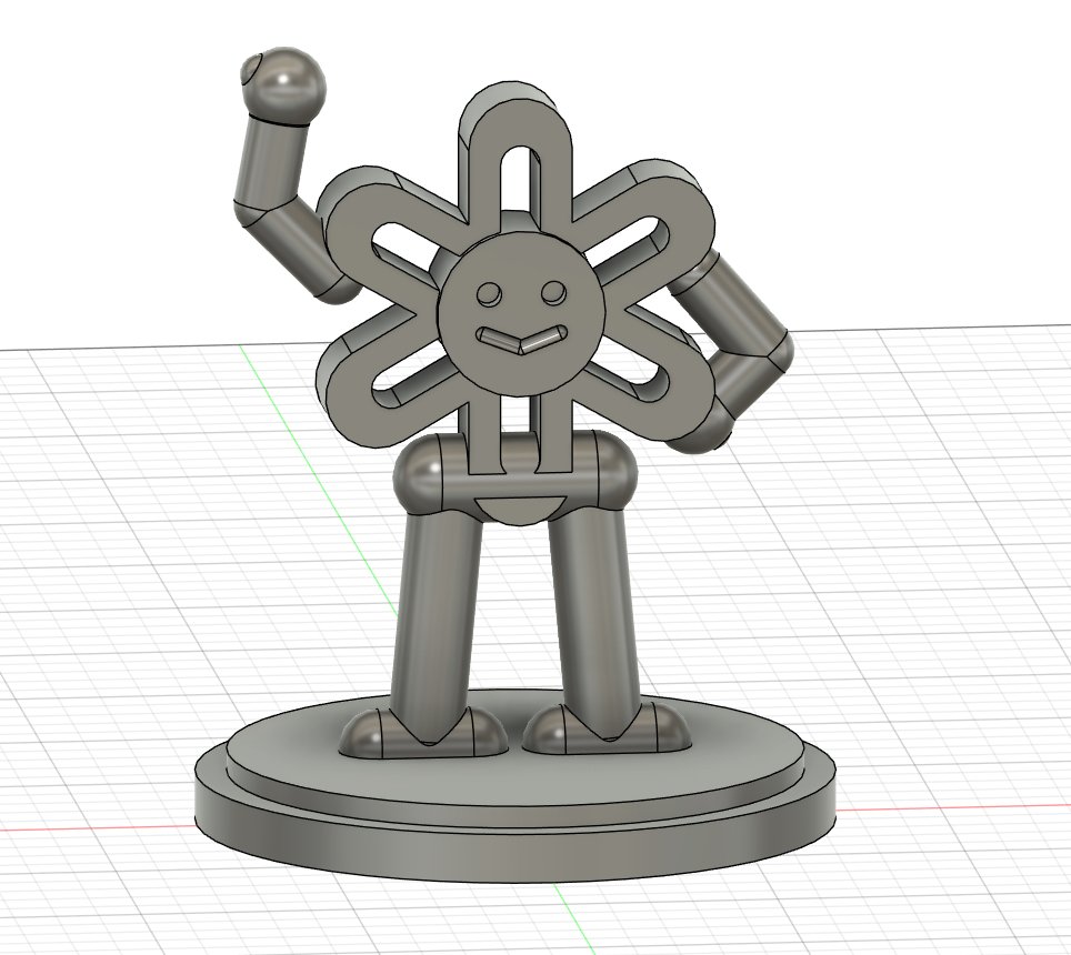 nickcrow_'s tweet photo. "design me, using autodesk fusion, a 3d printable figure of the openai codex logo, anthropomorphized" @thsottiaux https://t.co/j4hZrDVPHP